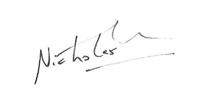 Nick's signature